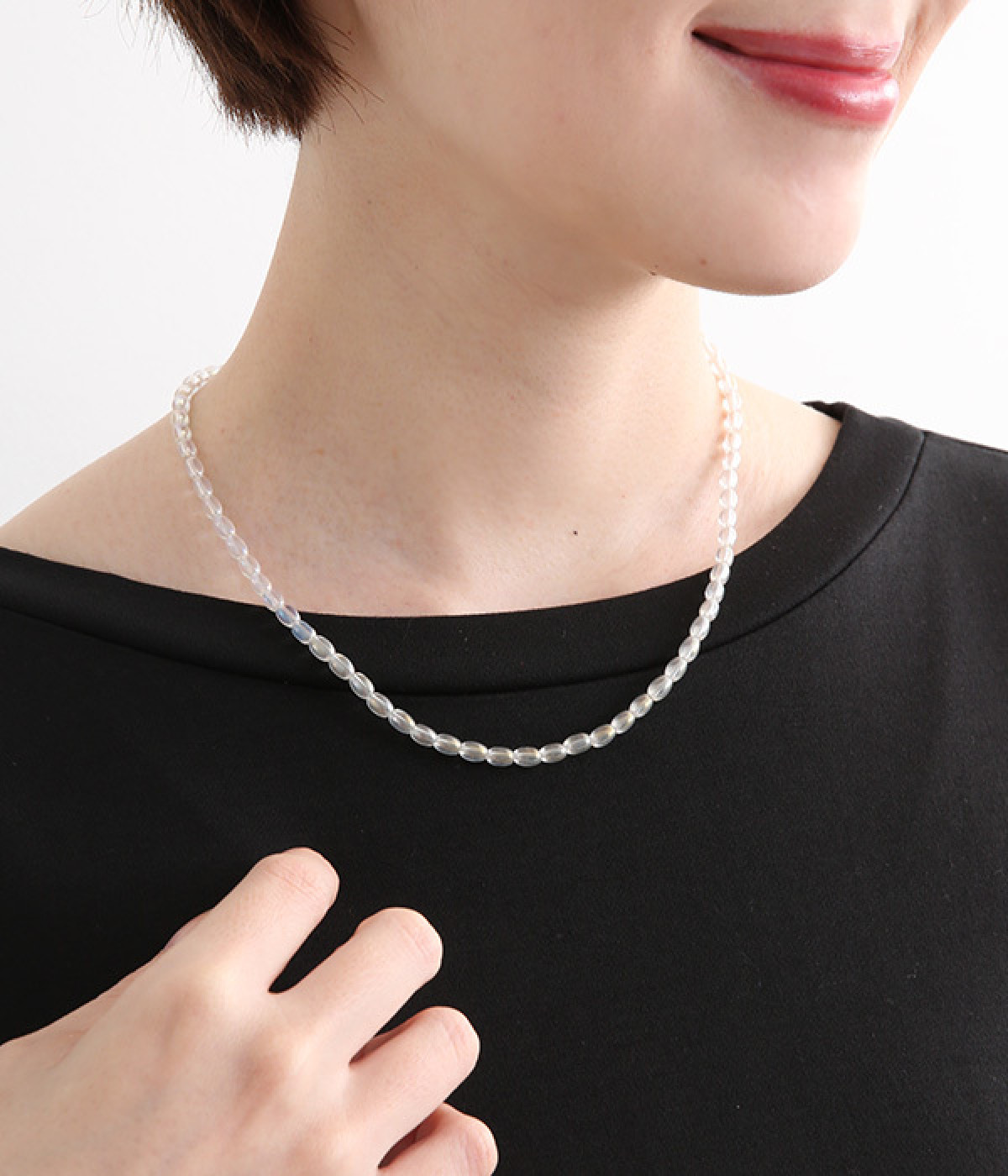 オーロラカラーネックレス(クリア-ONESIZE)