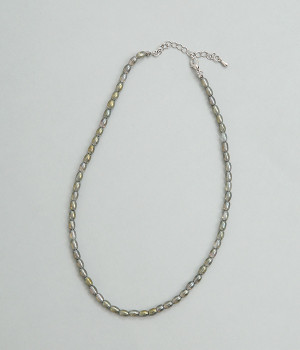 オーロラカラーネックレス(グレー-ONESIZE)