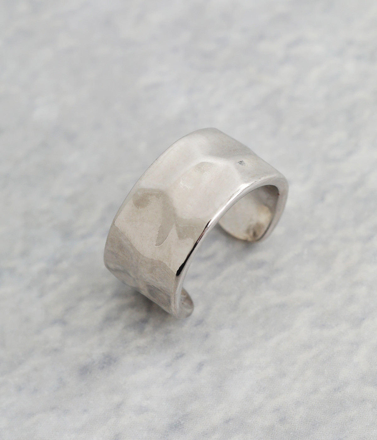 ハンマーワークイヤーカフ(シルバー-ONESIZE)