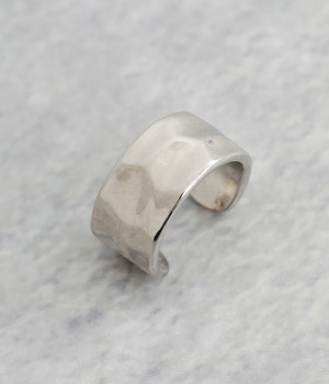 ハンマーワークイヤーカフ(シルバー-ONESIZE)