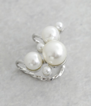 ランダムパールイヤーカフ(シルバー-ONESIZE)