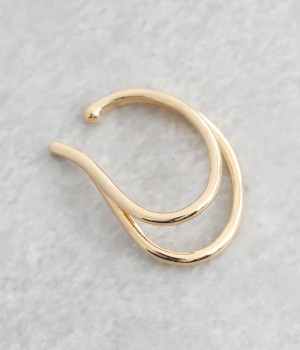 2連風イヤーカフ(ゴールド-ONESIZE)