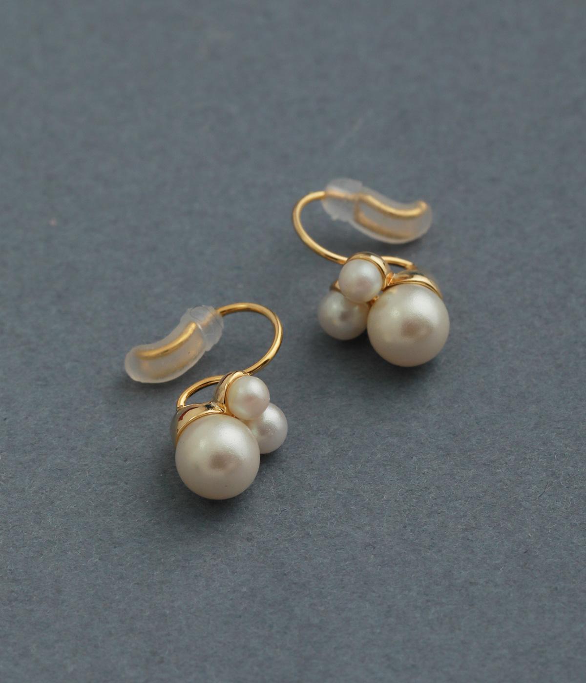 エアリーフィットノンホール　3粒パール(ホワイト-F)