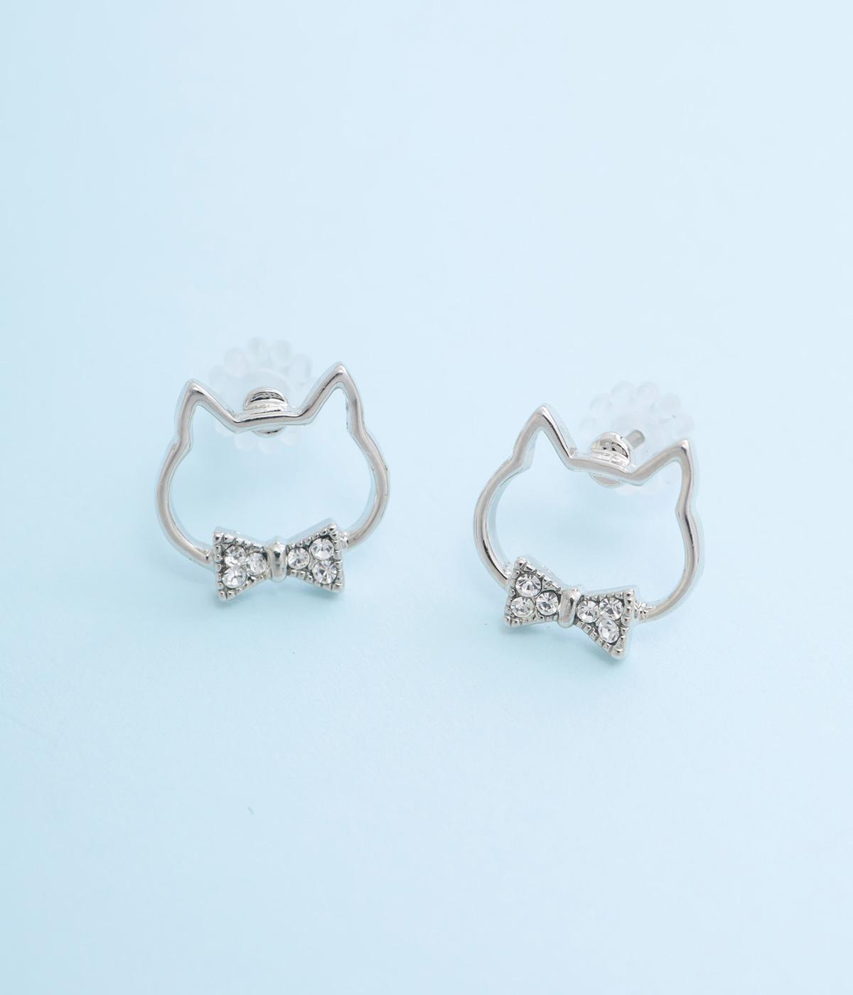 ちょうネクタイねこピアス｜OSW（オーエスダブリュー）の商品詳細
