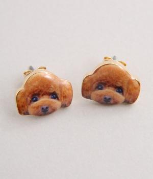 ドッグフェイスピアス1(トイプードル-F)