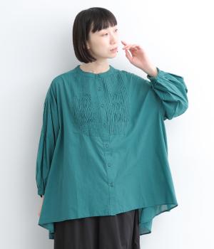 ローンキャンブリックピンタック使いブラウス