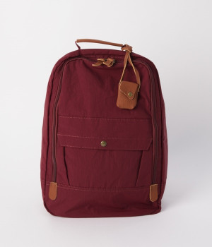ウォッシュドナイロンリュック(ワイン-ONESIZE)