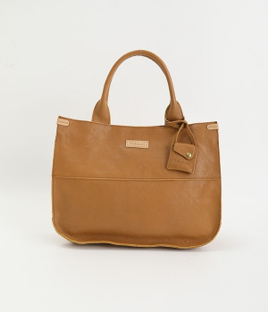 カウレザートートバッグ(キャメル-ONESIZE)