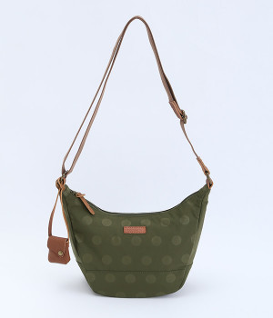 ナイロンドット ラウンドショルダー(カーキ-ONESIZE)