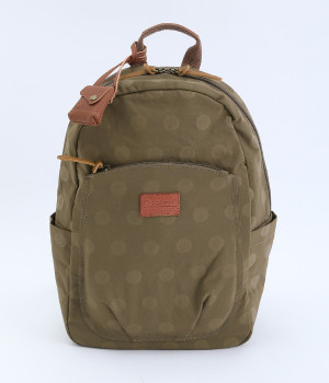 ナイロンドット リュック(グレーベージュ-ONESIZE)