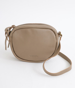 カウレザー オーバルショルダー(グレーベージュ-ONESIZE)