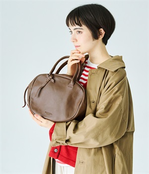 カウレザー オーバルボストン(ダークブラウン-ONESIZE)