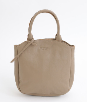 カウレザー アーチミニトート(グレーベージュ-ONESIZE)