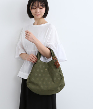 ナイロンドット 2WAYトート(カーキ-ONESIZE)