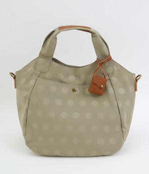 ナイロンドット 2WAYトート(ライトグレー-ONESIZE)