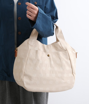 ナイロンドット 2WAYトート(アイボリー-ONESIZE)