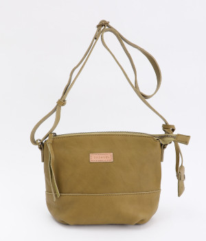 カウレザー　ショルダー(オリーブ-ONESIZE)