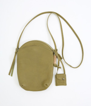 カウレザー　ミニサコッシュ(オリーブ-ONESIZE)