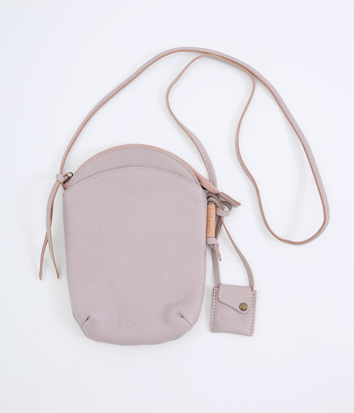 カウレザー　ミニサコッシュ(ラベンダー-ONESIZE)