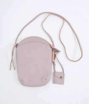 カウレザー　ミニサコッシュ(ラベンダー-ONESIZE)