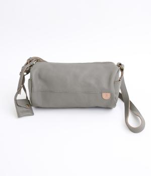 カウレザーロールショルダーバッグ(グレー-ONESIZE)