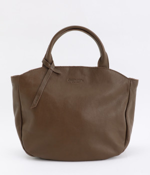 カウレザー　アーチトート(ダークブラウン-ONESIZE)