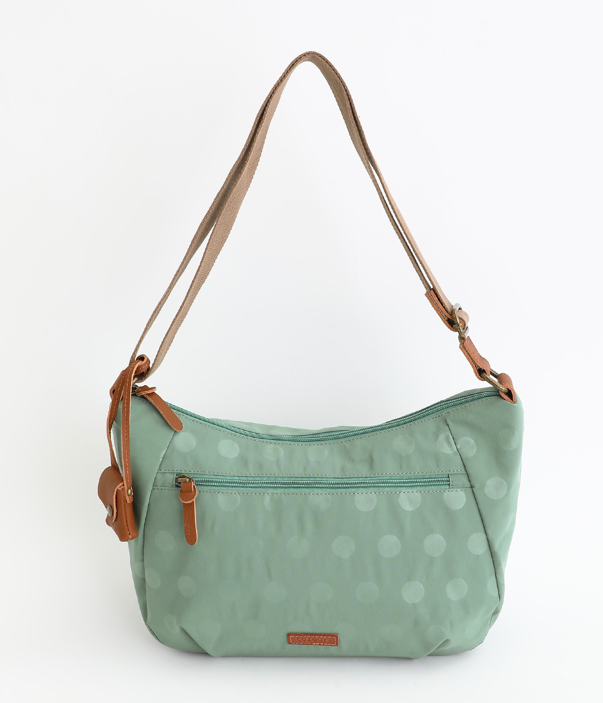 ナイロンドット　ラージショルダー(ライトグリーン-ONESIZE)