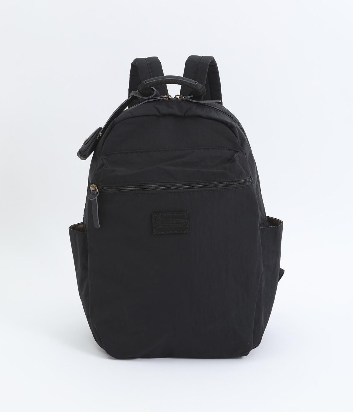 リンクルナイロンC リュック(ブラック-ONESIZE)