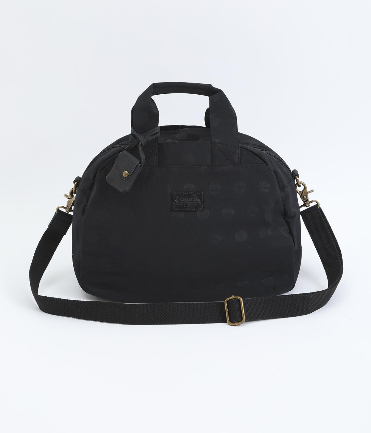 ナイロンドットボストン(ブラック-ONESIZE)