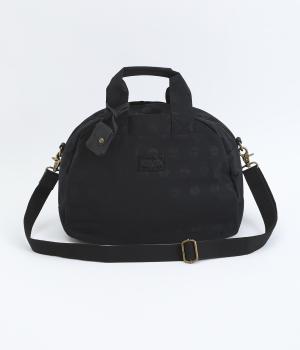 ナイロンドットボストン(ブラック-ONESIZE)