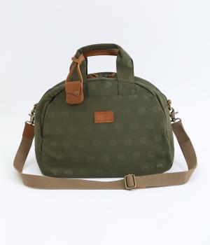 ナイロンドットボストン(カーキ-ONESIZE)