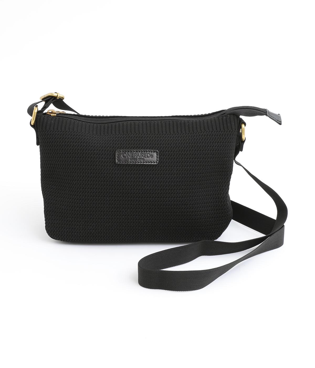 ポリエステルニットショルダー(ブラック-ONESIZE)