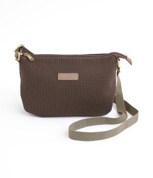 ポリエステルニットショルダー(ダークブラウン-ONESIZE)