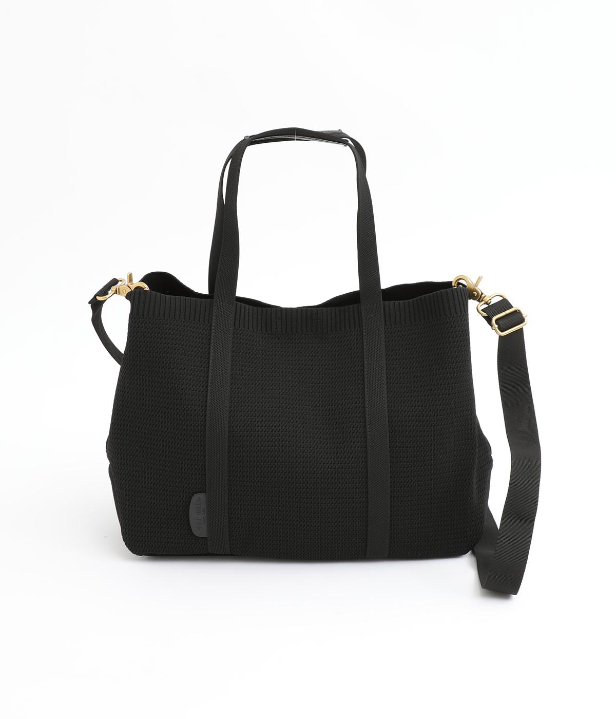 ポリエステルニットトートL(ブラック-ONESIZE)