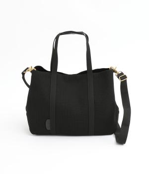 ポリエステルニットトートL(ブラック-ONESIZE)