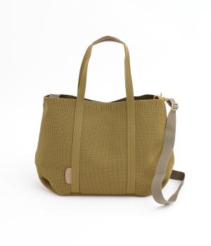 ポリエステルニットトートL(オリーブ-ONESIZE)