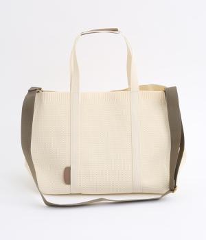 ポリエステルニットトートL(アイボリー-L)