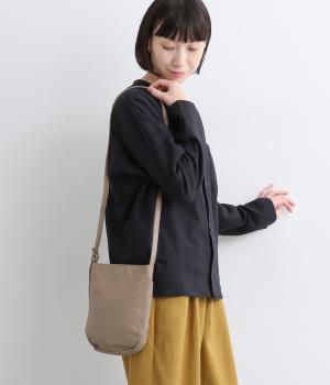 カウレザーミニサコッシュ(グレーベージュ-ONESIZE)