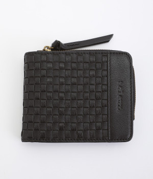 ホソメッシュ　フタツオリウォレット(ブラック-ONESIZE)