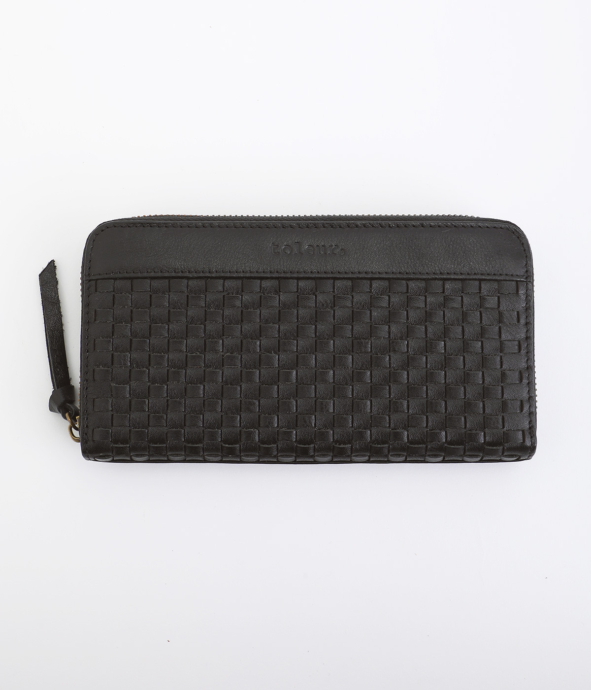 ホソメッシュ　ラウンドファスナーウォレット(ブラック-ONESIZE)