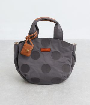 コットンナイロンドット刺繍トート(グレー-F)