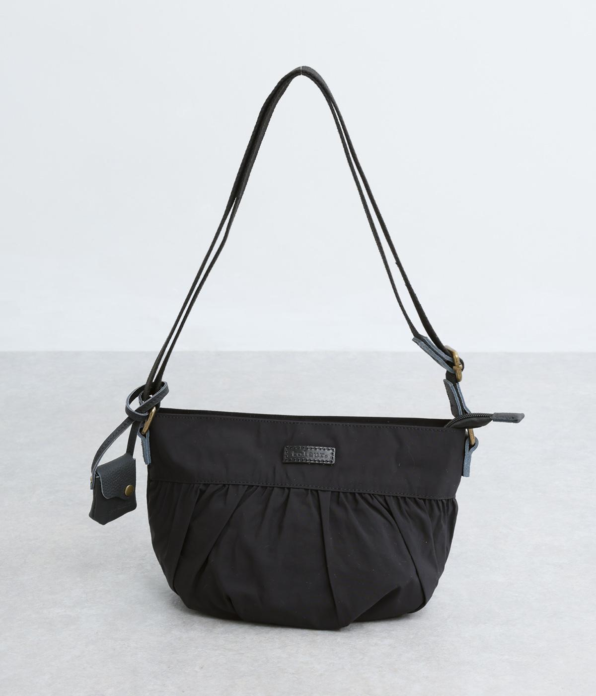 ナイロンギャザーショルダー(ブラック-F)