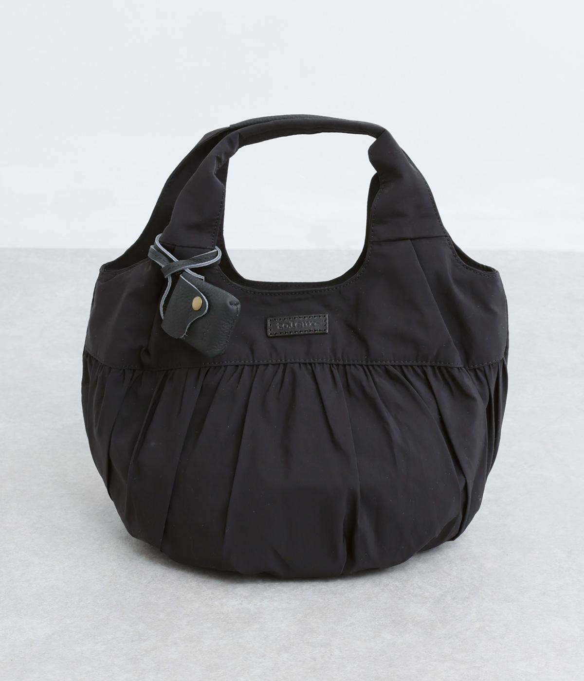 ナイロンギャザートート(ブラック-F)