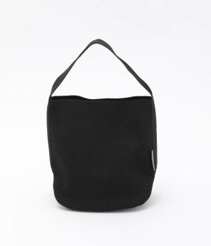 ポリエステルニットワンハンドルトート(ブラック-F)