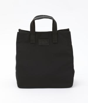 ウォッシュナイロンスクエアトート(ブラック-F)