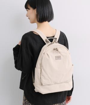 ウォッシュナイロンフロントポケットリュック(アイボリー-F)