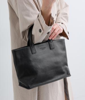 カウレザーワイドトート(ブラック-F)