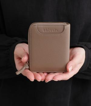 カウレザーミニファスナーウォレット