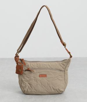 ナイロンキルティングショルダー(グレーベージュ-F)