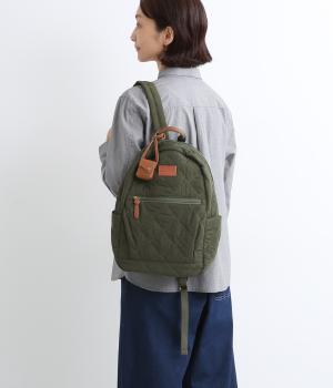 ナイロンキルティングリュック(カーキ-F)